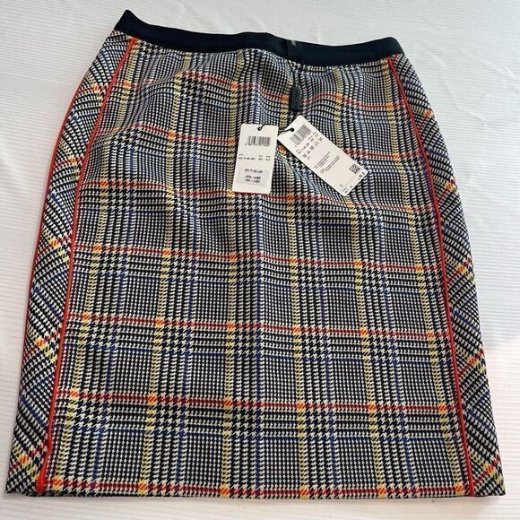 NWT Marc Cain Plaid Skirt Size N2 US 6 New - Picture 1 of 9